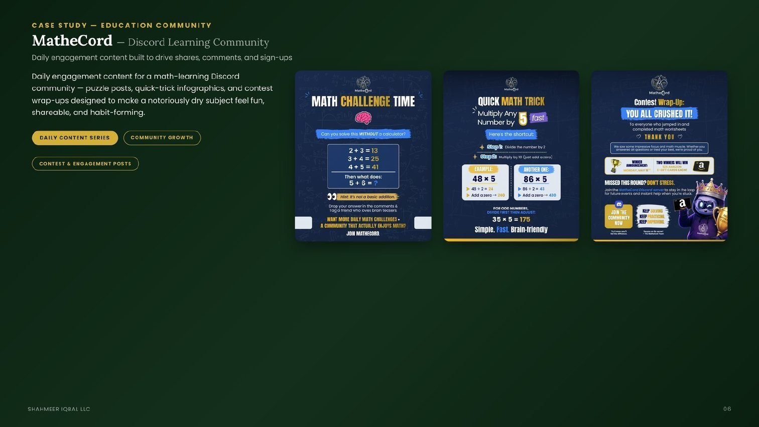 MatheCord, learning community