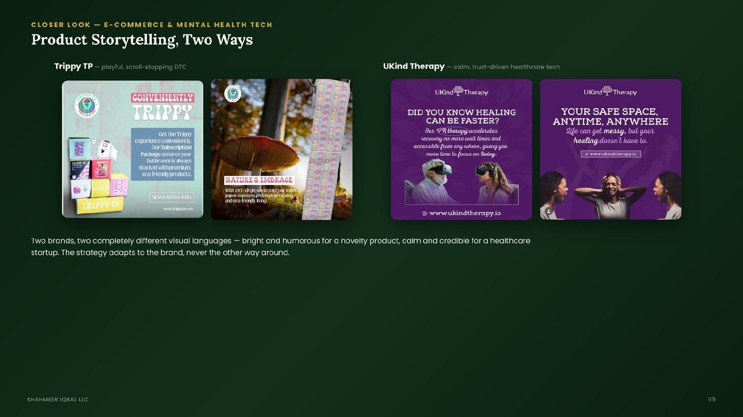 Product storytelling, two ways